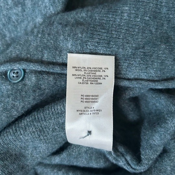 Wilfred Santorini cardigan in heathered teal - XL - Picture 3 of 4